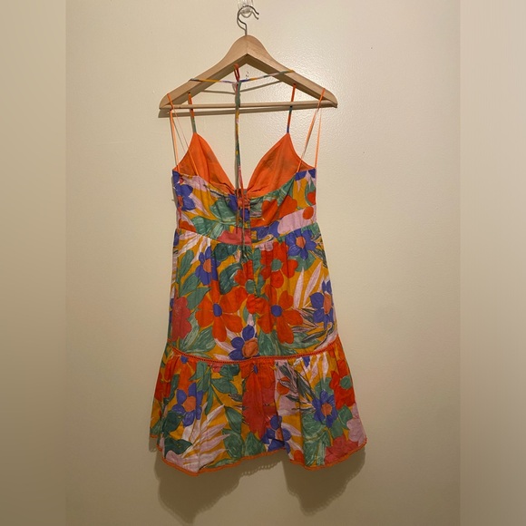 Gianni Bini Orange Mini Dress. Size M - Picture 2 of 9